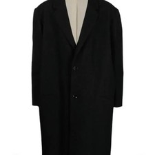 Lemaitre Single-Breasted Wool Coat - Mushroom Color, Size 105-110