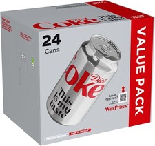 Image of Diet Coke Can Cola, Box 330 ml (Pack of 24) UK Fast & Free Delivery 🚛