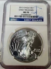 2013 American Silver Eagle MS70 NGC Early Release Label - $1 Start & NO RESERVE!