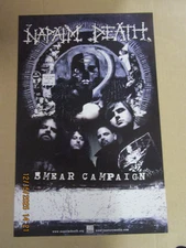 NAPALM DEATH Smear Campaign Promo Poster New! Unused! 2006 Century Media Records