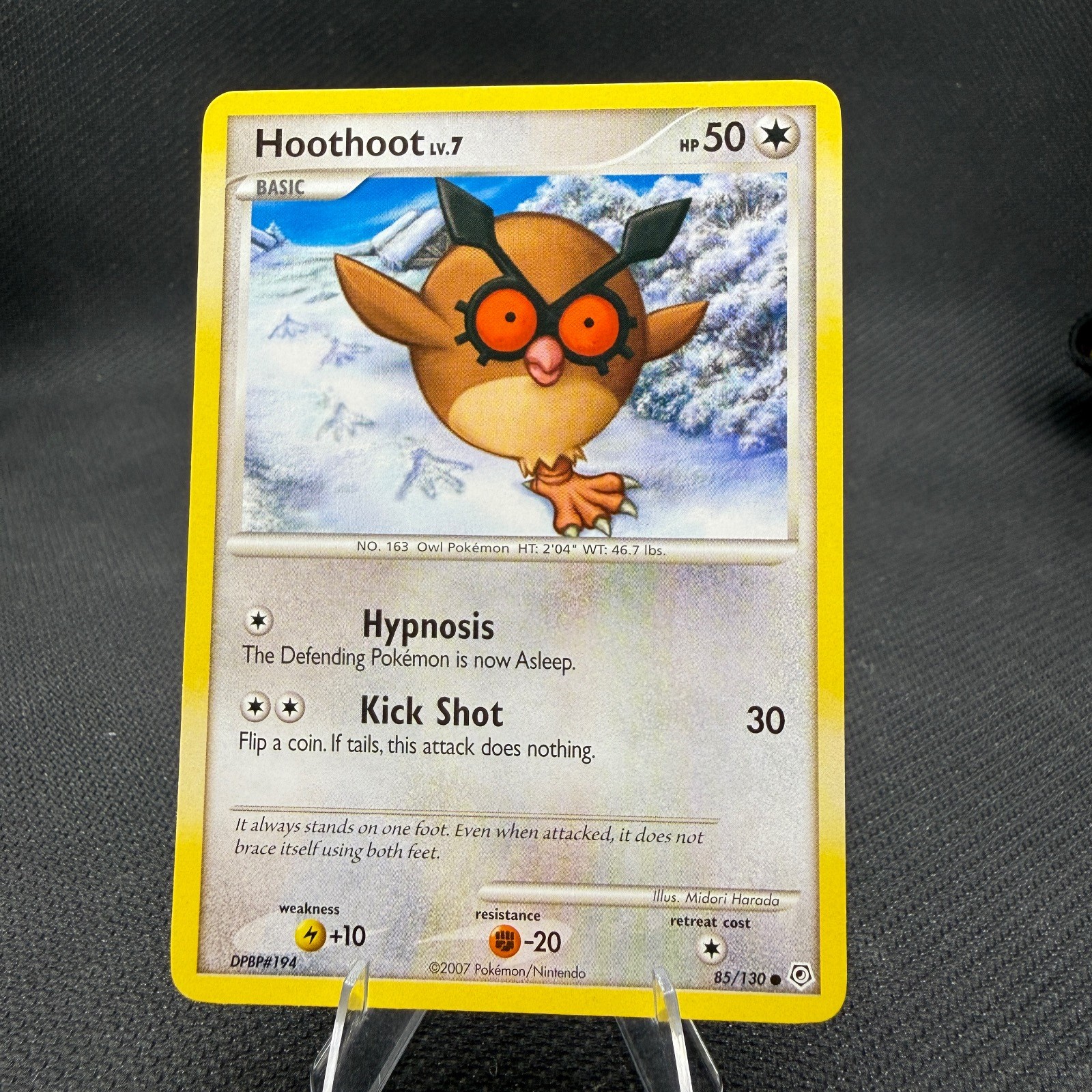 Hoothoot 85/130 Common Diamond & Pearl Pokemon Near Mint