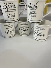 Home Essentials Set Of 3 Mug Set Faith Love & Home