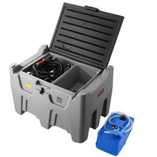 VEVOR Portable Diesel Tank 8 Gal DEF & 106 Gal Fuel Storage Tank Pump Hose 10GPM