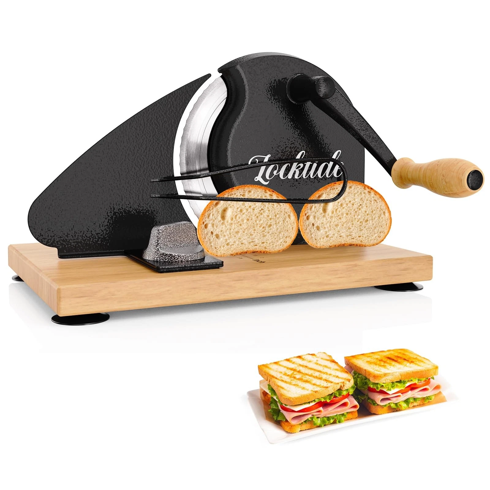 Upgrade Manual Bread Slicer for Homemade Sourdough - Adjustable Thickness & E...