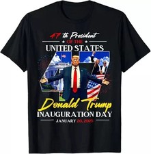President Donald Trump Inauguration Day 2025 47Th Usa Flag T-Shirt