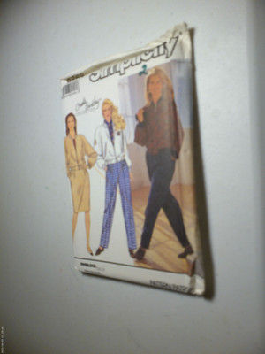 Simplicity 9869 Sew Pattern Cropped Jacket High Waisted Pants Sizes 12-18