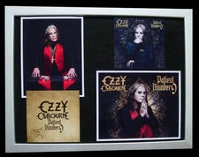 OZZY OSBOURNE+SIGNED+FRAMED+PATIENT NUMBER 9+PROOF=100% GENUINE+FAST+GLOBAL SHIP