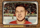 1966-67 Topps SET BREAK #102 Alex Delvecchio Crease
