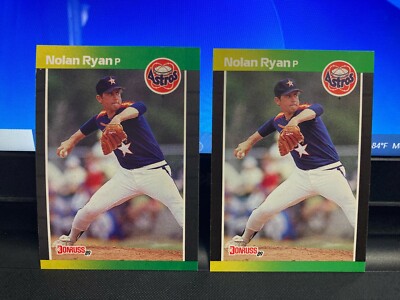 2 DIFFERENT VERSIONS Nolan Ryan 1988-1989 Donruss #154 see Pics & Description