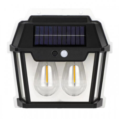 Solar LED Light Lantern Motion Sensor Dusk to Dawn Porch Fence Door Lamp Outdoor - Picture 26 of 27