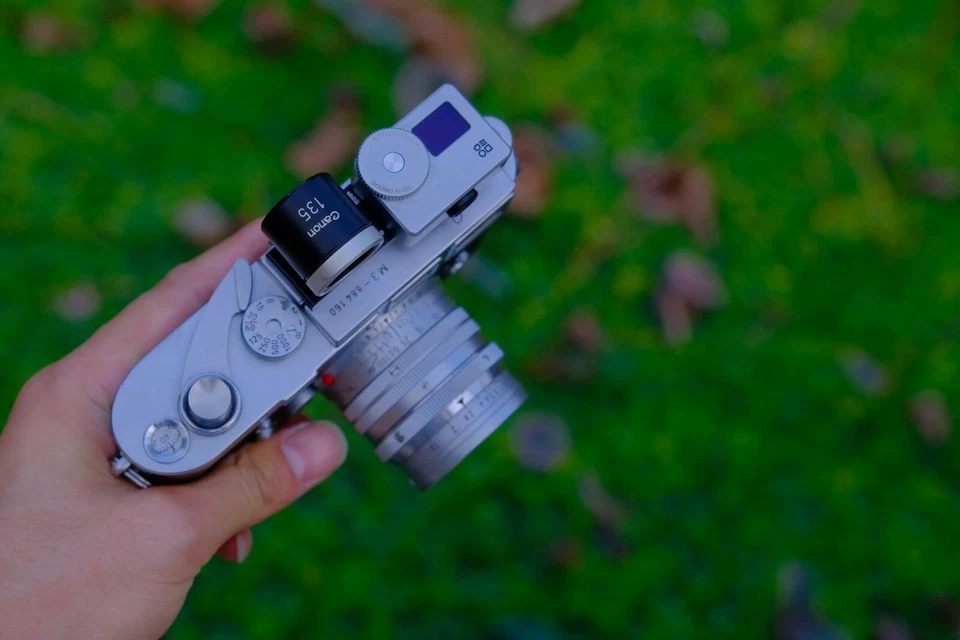 Adaptador de flash buscador de zapatas doble de latón macizo estilo vintage para Leica M-M11 Foto 4 de 4