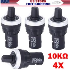 4X 10K Resistance LA42DWQ-22 Governor 22mm Rotary Potentiometer Converter USA
