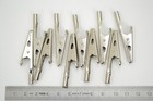10 Stück Krokodilklemmen - Krokoklemmen - kräftig, für Bananenstecker, Metall