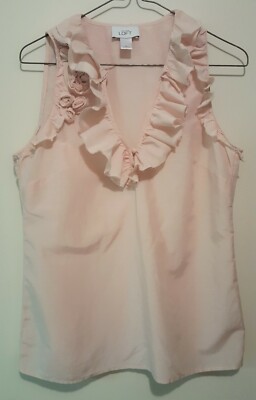 peach ruffle top
