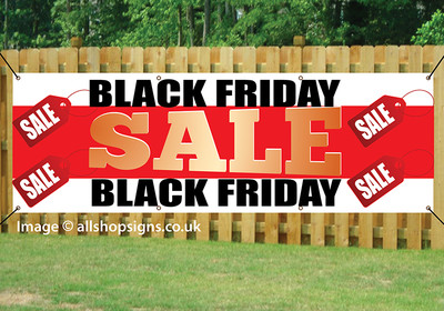 BLACK FRIDAY SALE BANNER SCHILD OUTDOOR POSTER wasserdicht PVC mit Ösen 004