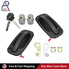 Exterior Door Handles with Locks Set for 99-06 Chevy Silverado 1500 2500 3500