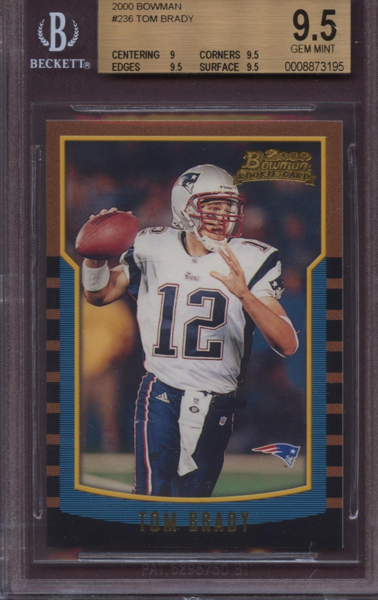 2000 Bowman 236 Tom Brady BGS 9.5 Gem Mint RC Rookie Card | eBay