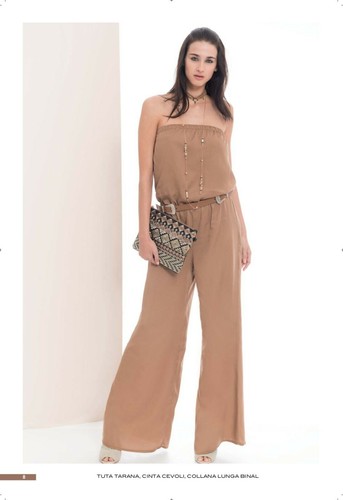 EDAS tuta intera donna senza spalline casual Tarana jumpsuit taglie forti  curvy | eBay