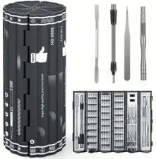 128 in 1 Precision Screwdriver Set Magnetic Bit Kit Multi-Function Stainless