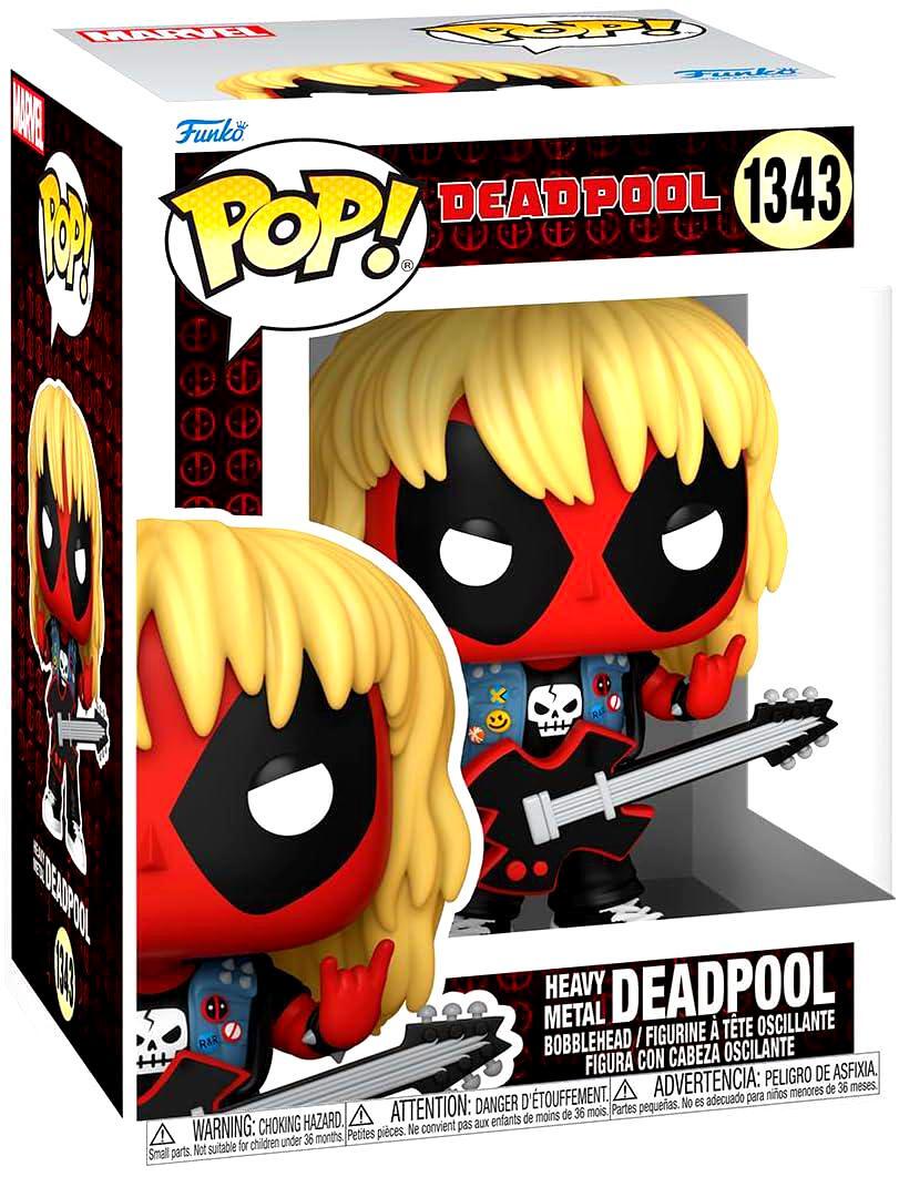 Funko Pop Marvel: - Deadpool - Heavy Metal Deadpool 1343 Bobble-head -