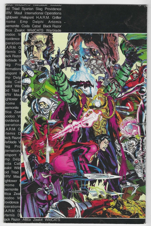 WildC.A.T.S. Sourcebook #1 September 1993 Image Comics Embossed Foil Cover Good - Image 2 of 2
