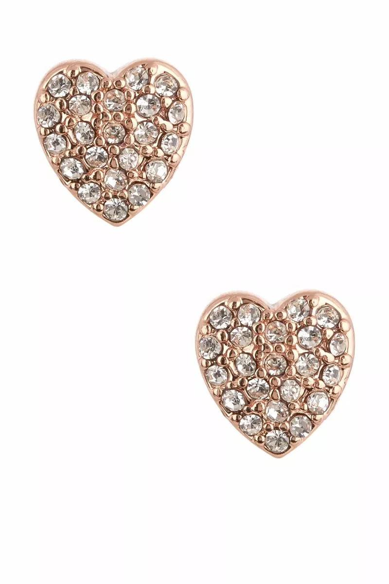 Fossil rose hotsell gold earrings