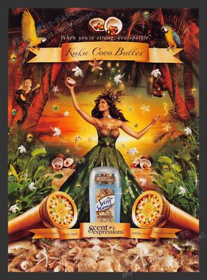 Secret Platinum Kuku Coco Butter Promo 2000s Print Advertisement 2008