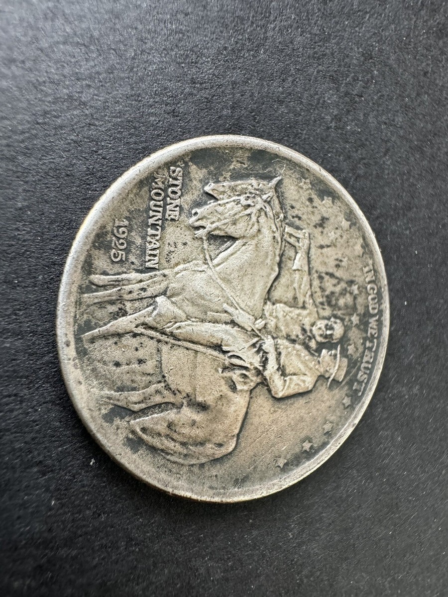 【銀貨】USA 1925 ストーン マウンテン ハーフダラー 本物 希少 302 銀貨】USA 1925 ストーン マウンテン ハーフダラー 本物 希少