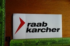 Alter Aufkleber Handwerk Bau Baustoffe RAAB KARCHER