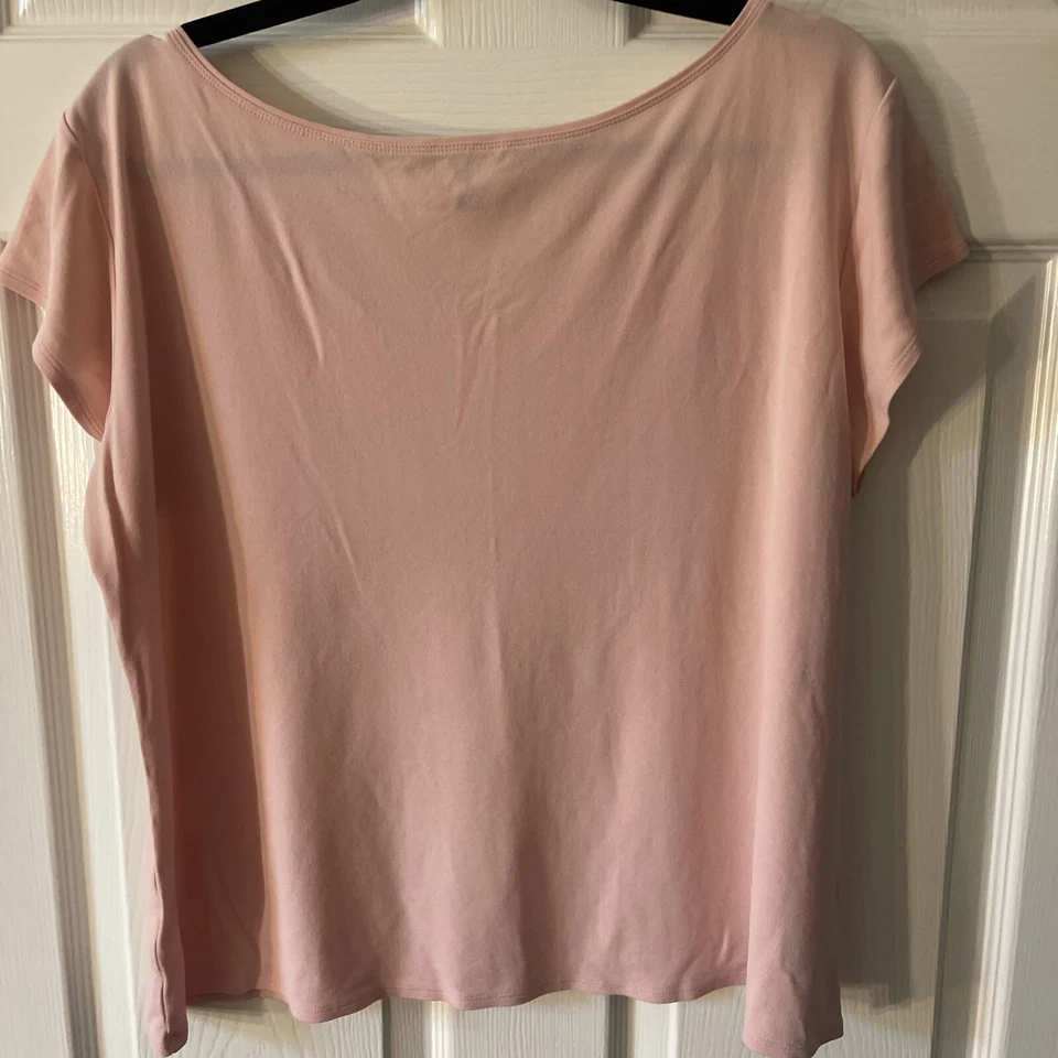 Blusa EILEEN FISHING 100% SEDA MANGA CURTA ELÁSTICA TAMANHO XL - Imagem 2 de 4