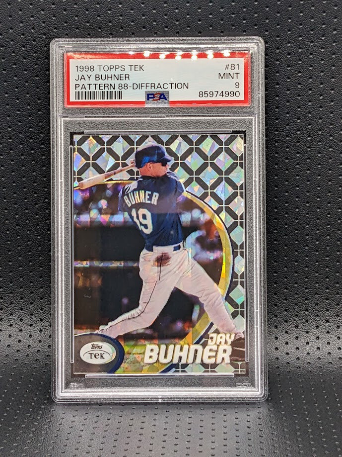 1998 Topps Tek Jay Buhner DIFFRACTOR PSA 9 MINT *POP 1* None Higher ...