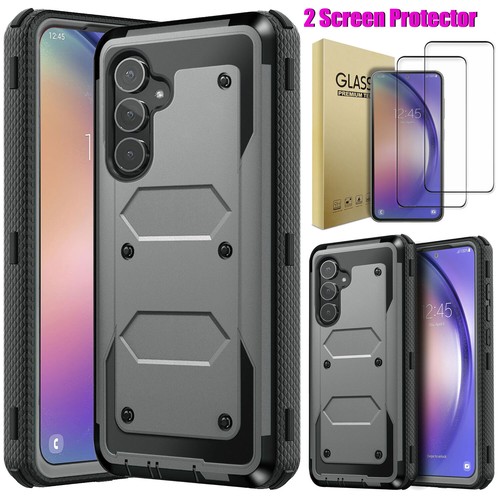 For Samsung Galaxy S23 FE Case Shockproof Rugged Back Phone Cover Tempered Glass - Picture 32 of 97