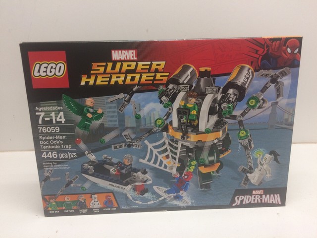 lego spiderman doc ock's tentacle trap