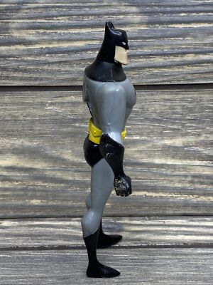 Vintage DC Comics 1998 Batman Gray Black Suit Plastic Action