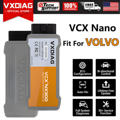 VXDIAG Nano NX300 For VOLVO Car Full System Diagnostic Scanner J2534 Scan Tool