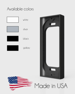 Ring PRO 2 video Doorbell 0.5'' spacer. Mounting bracket