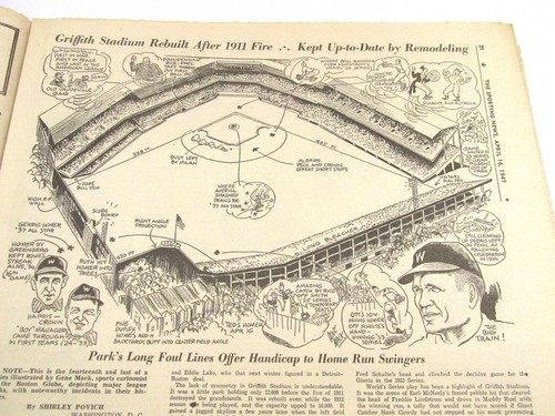 Jackie Robinson The Sporting News Apr. 16, 1947 1st Week with the MLB Dodgers - Picture 13 of 16