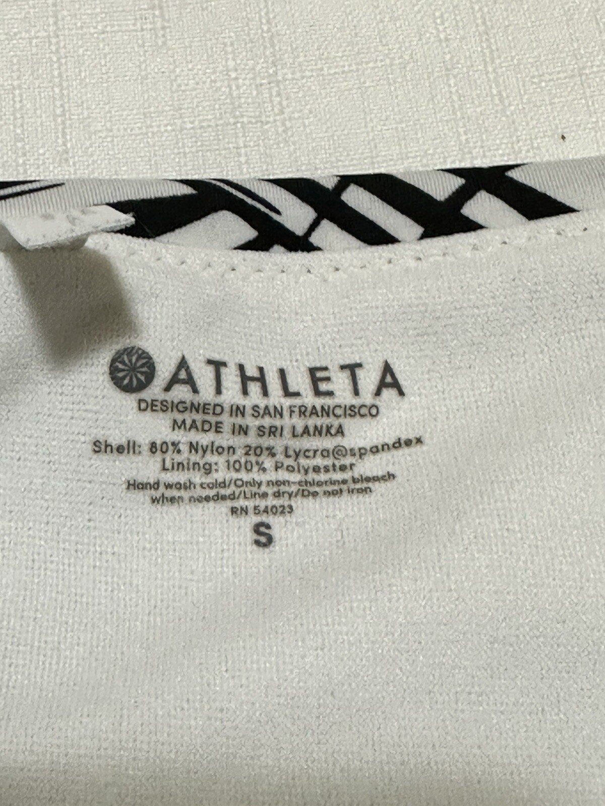 Athleta Black & White Bikini Swim Bottoms Strappy Sides Sz Small eBay