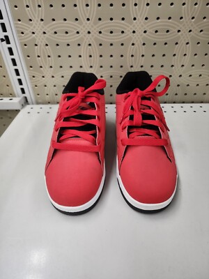 NEW Heelys Men's Red Roller Skate Shoes Red Lace Up Low Top Size