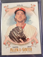 2021 Topps Allen & Ginter Silver Hot Box #215 Aaron Nola- Phillies MLB Baseball