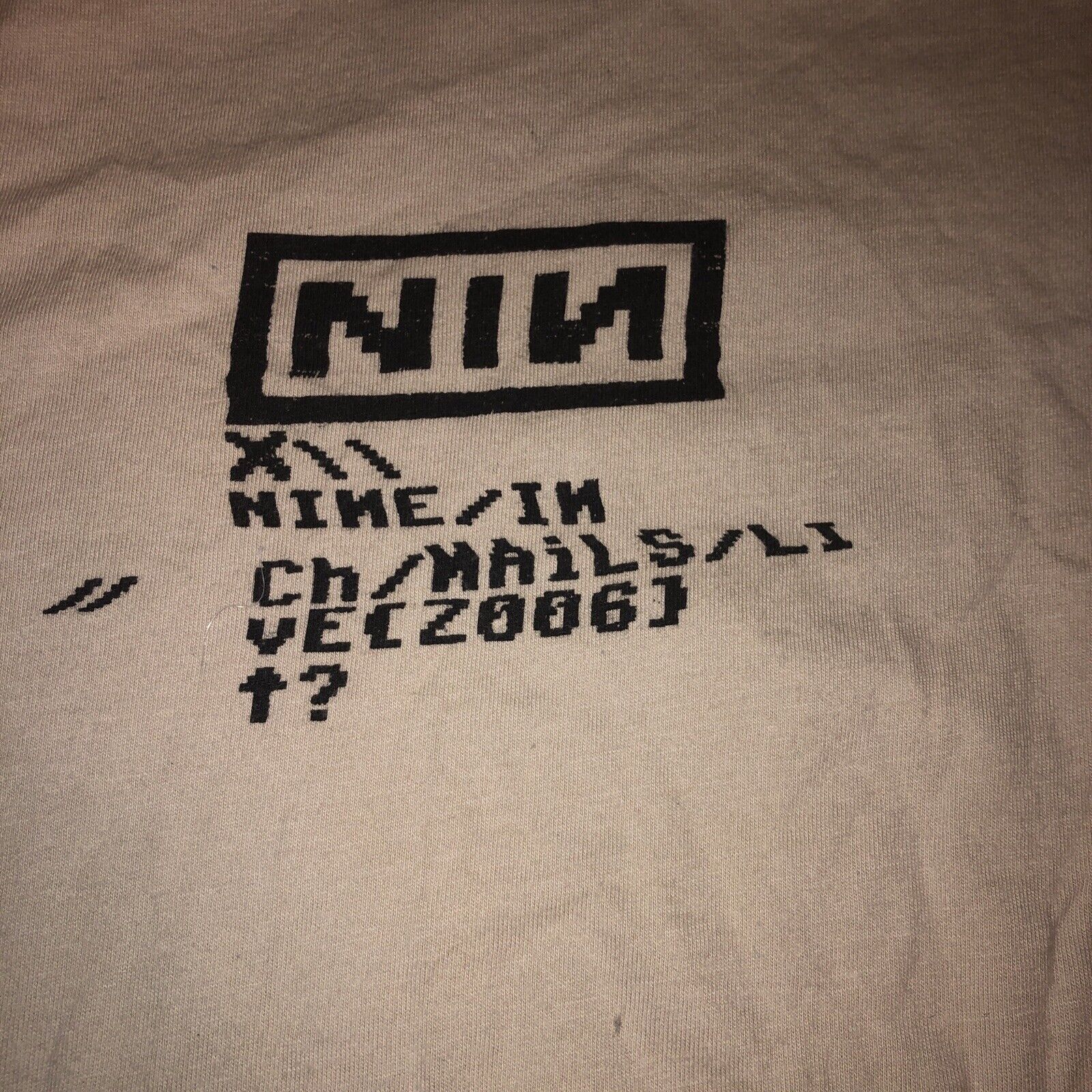 Nine Inch Nails 2006 Tour T-Shirt RARE | eBay