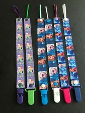 Handmade Pacifier Holder - Disney - Frozen Listing 1 - Elsa and Anna