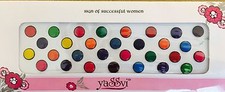 1 Pack Round Multicolored Flat Back Temporary Forehead Tattoo Bindi Sticker