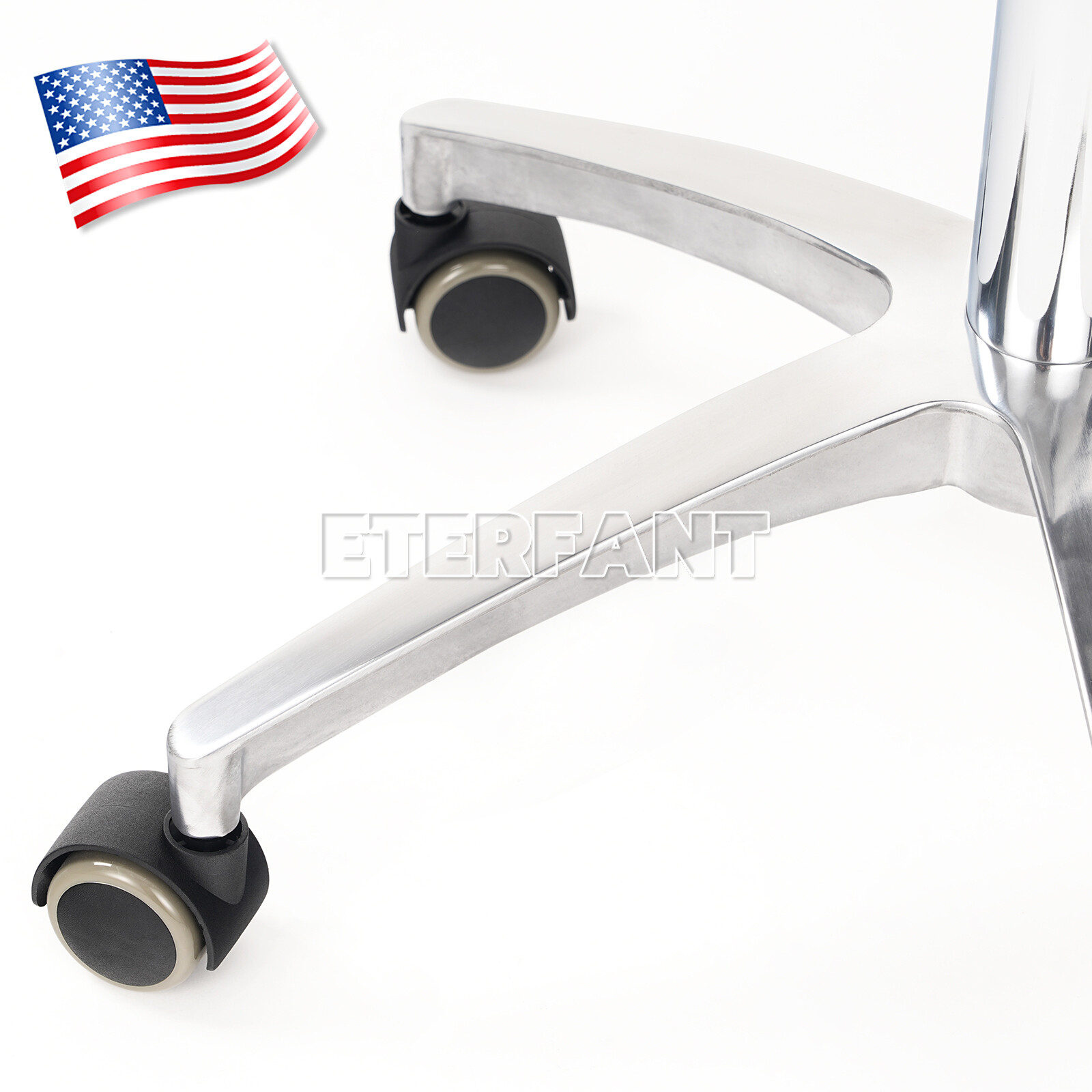 ETERFANT Dental Doctor Assistant Stool Mobile Chair PU Leather Adjustable Height