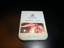 Tested  Final Fantasy IX Bahamut Playstation 1 Grey Memory Card Japan/US PS1