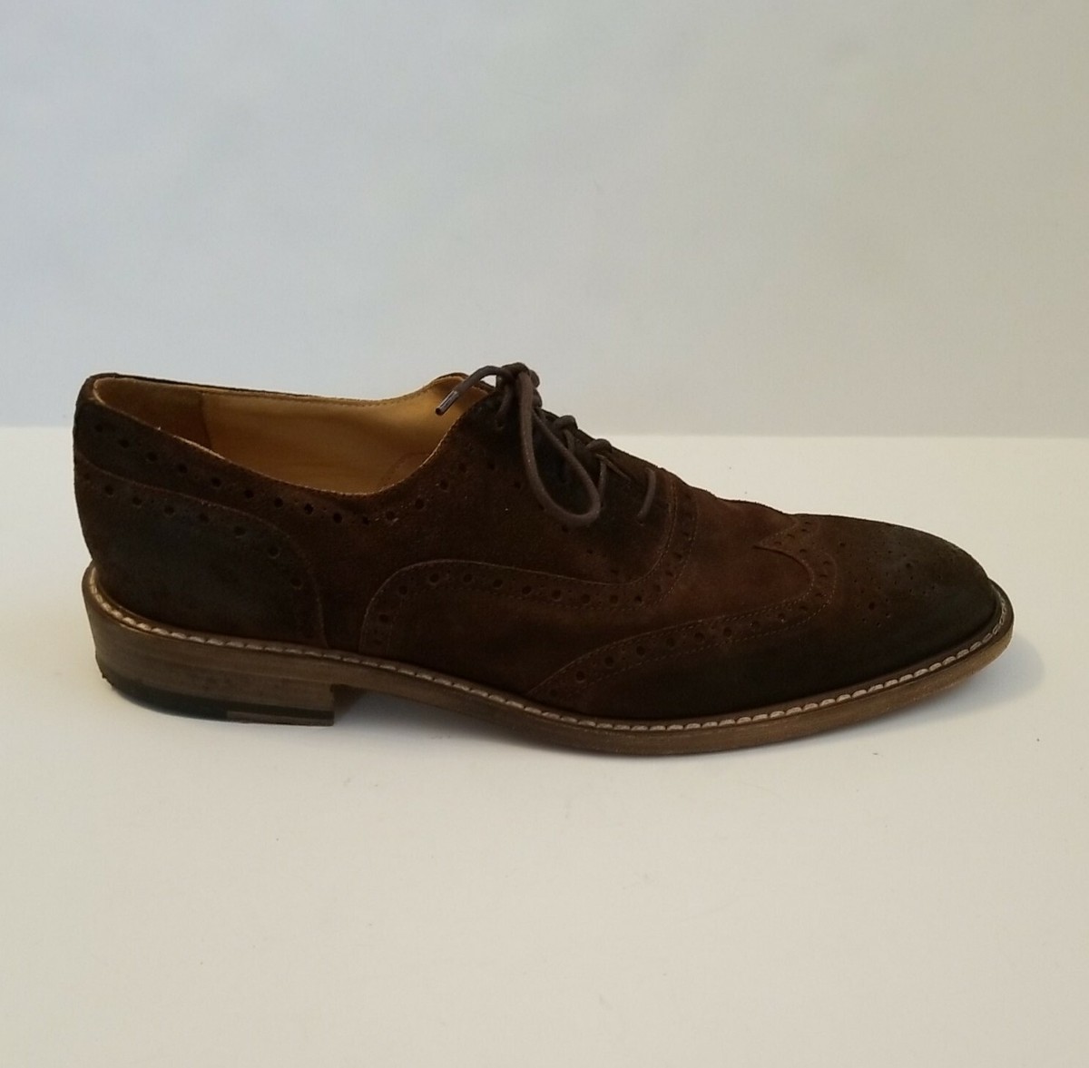 Jean-Michel Cazabat Lace-Up Leather Wingtip Oxfords Black Mens‎ Size 41.5 EU Jean Michel Cazabat Mens 11.5 Oxford Wingtip Shoes Leather  main image 2