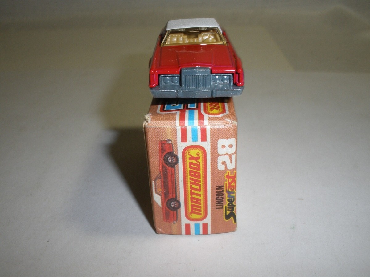 Matchbox Superfast Lincoln Continental #28 with box | eBay