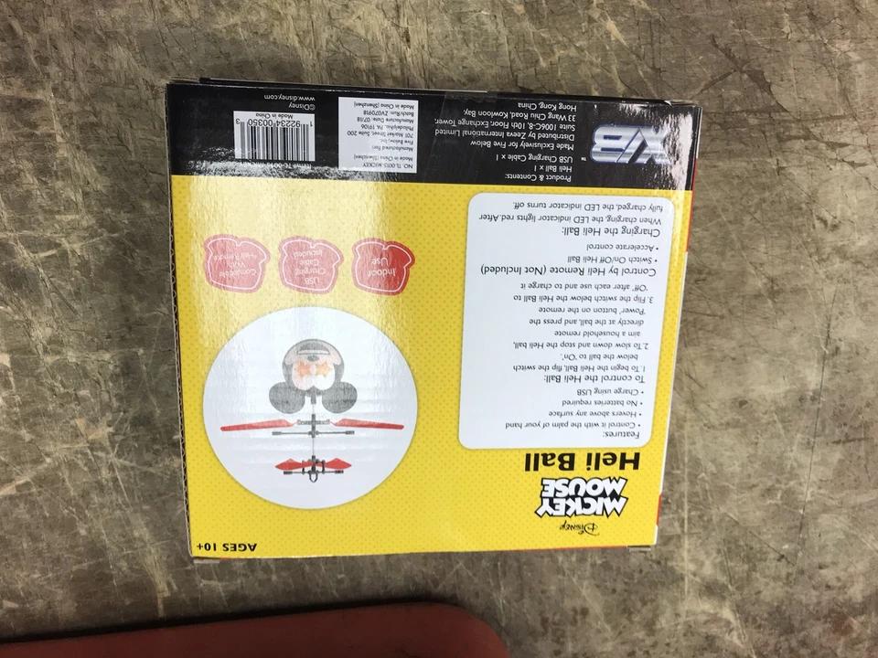 Disney Mickey Mouse Heli Ball indoor Helicopter New Yellow Star Eyes - Image 4 of 4