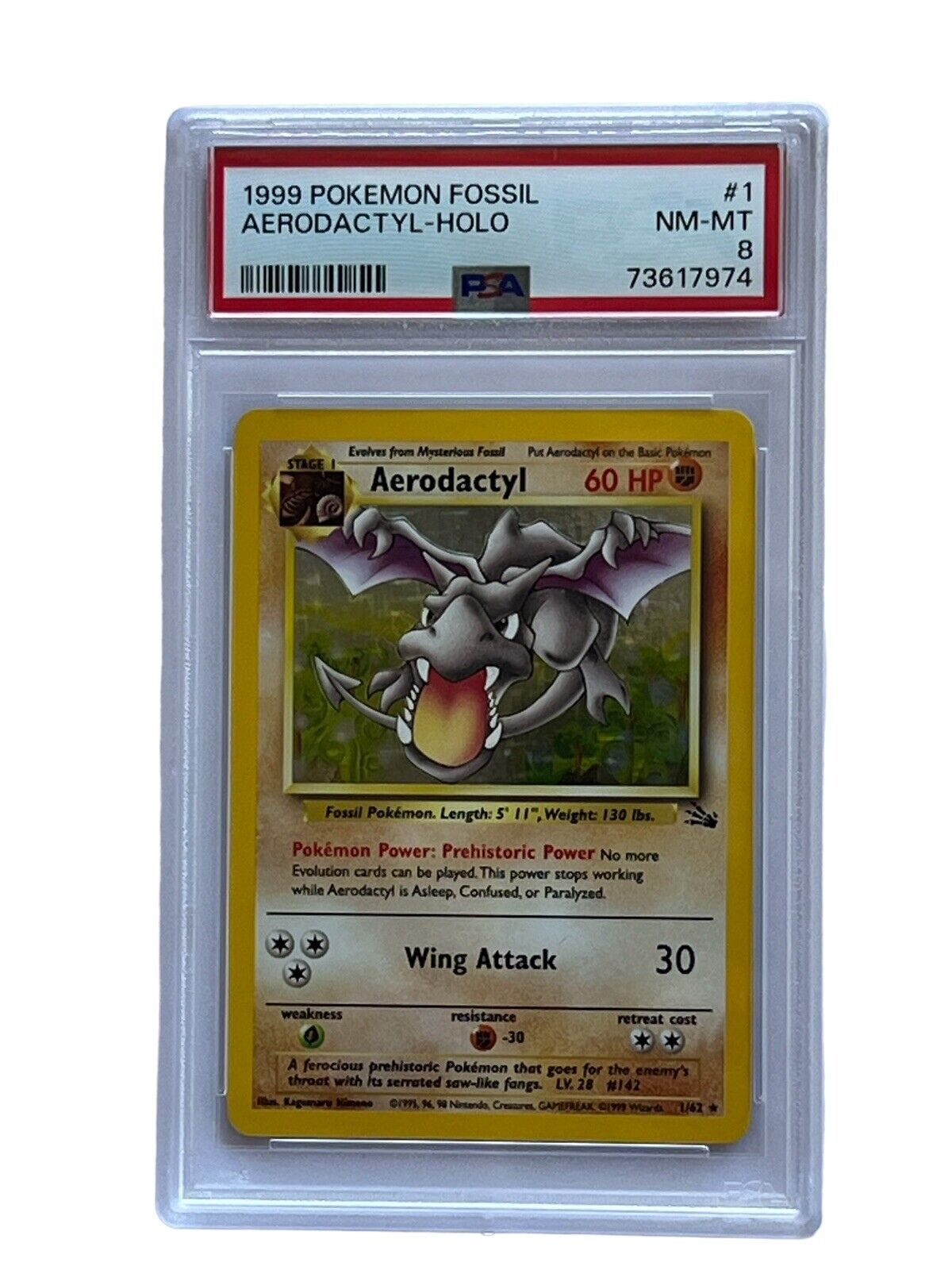 Aerodactyl Fossil 1st Edition Holo 1/62 PSA 9 – TBC Games