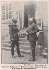 Crown Prince Rupprecht Bavaria + Sirt by Armin Flanders WWI Military - 1918 ~12x8cm